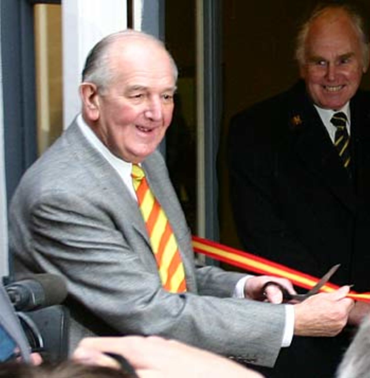 Tom Graveney re-opens the Lord's pavilion following the £8.2 million refurbishment, April 8, 2005