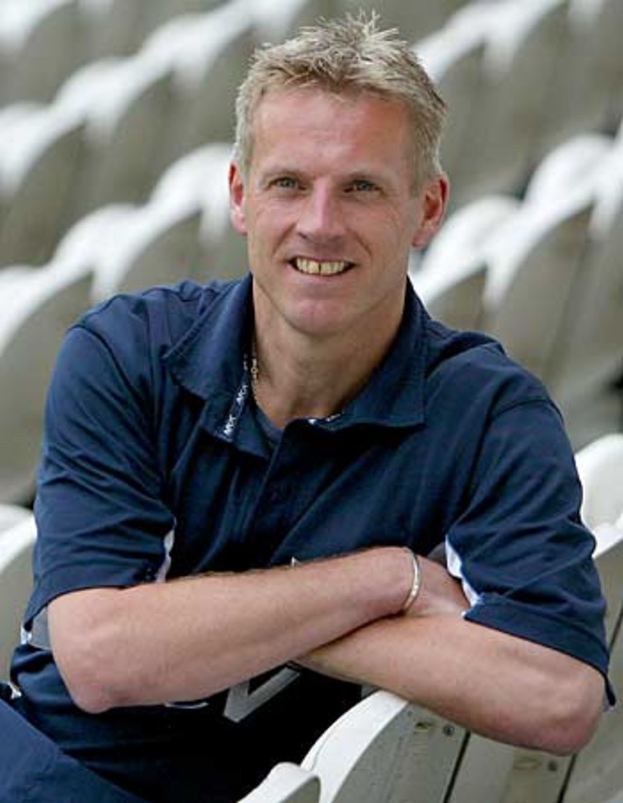 Peter Moores on the day his appointment as ECB academy director was announced, April 14, 2005