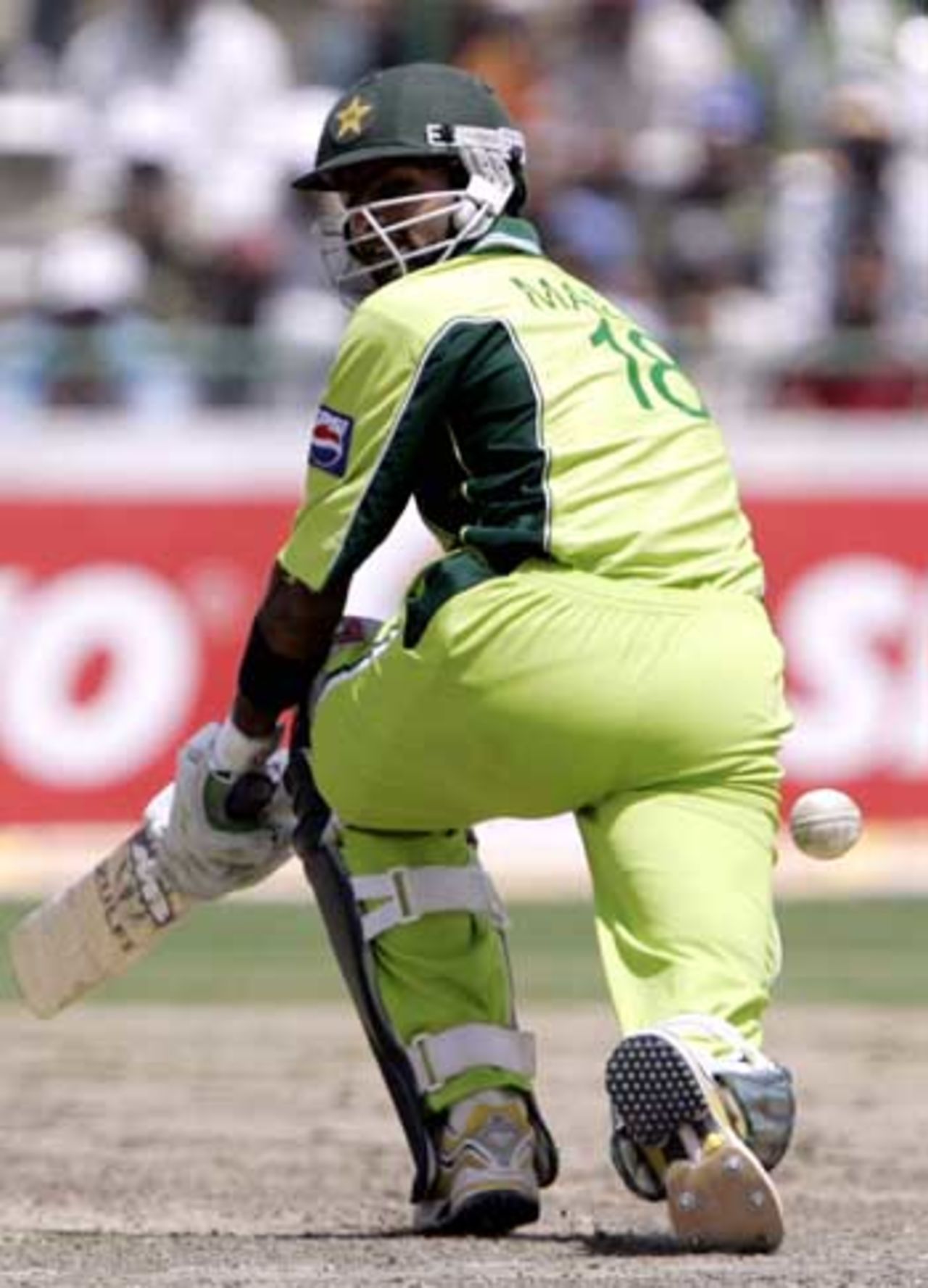 Shoaib Malik flicks, India v Pakistan, 6th ODI, Delhi, April 17, 2005