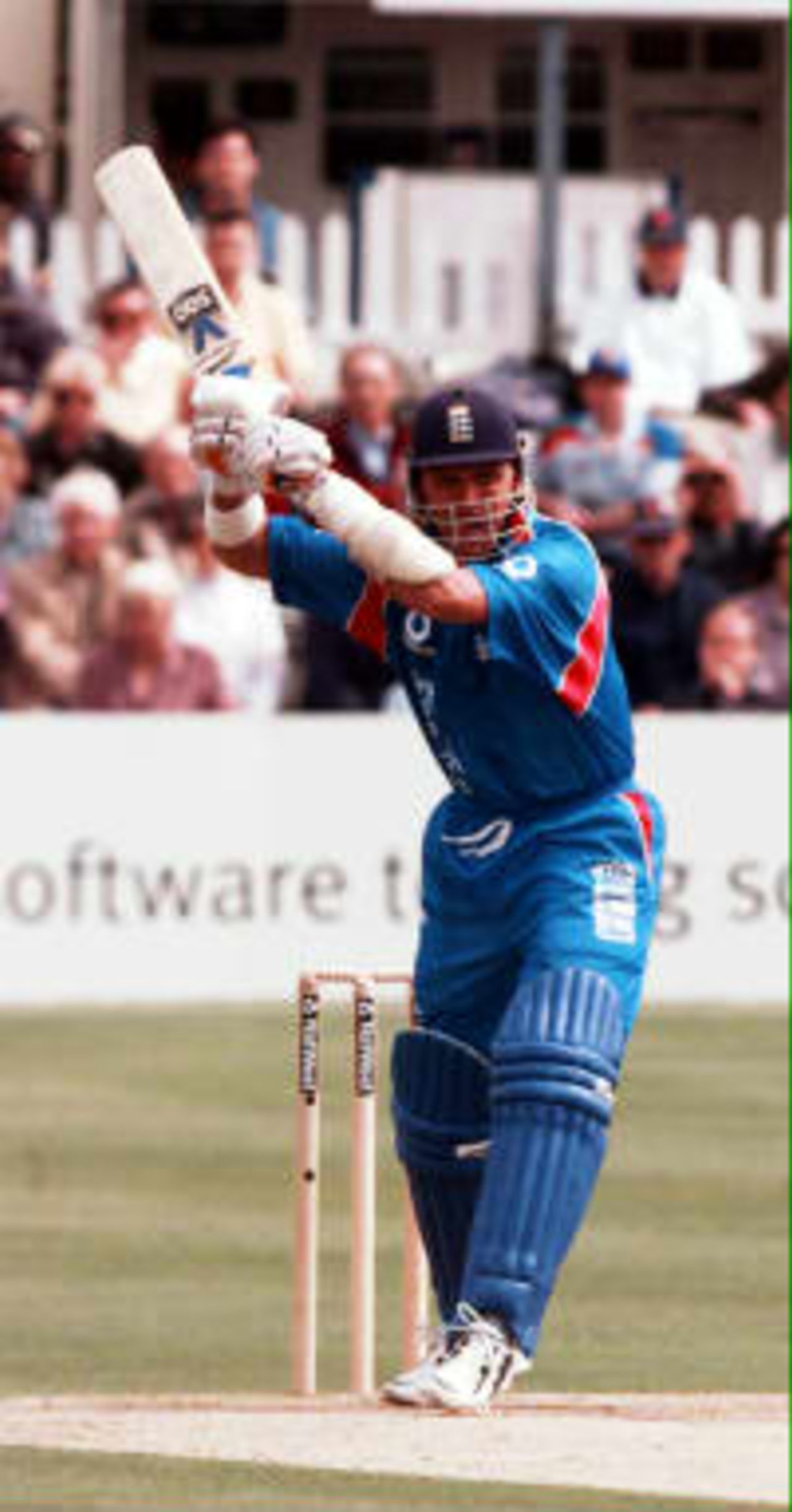 Alex Stewart batting - World Cup warm-up match, England v Essex, Chelmsford, Essex, 09 May 1999.