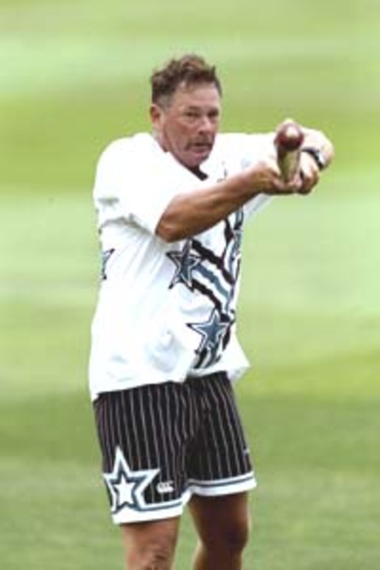 20 July 1999: Steve Rixon the New Zealand coach during a practice session before the Second Test against England played at Lords in London, England.