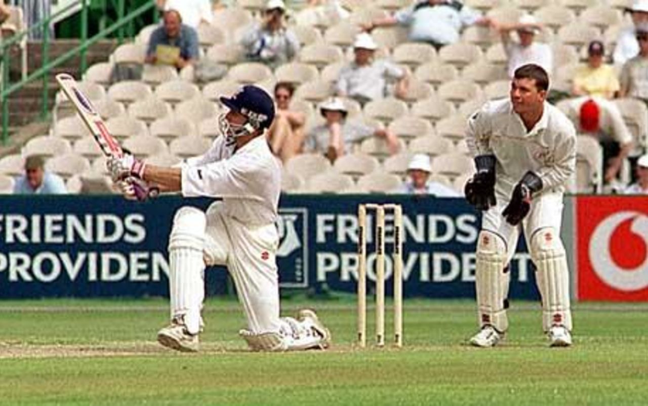 Simon Katich pulls and is caught, Old Trafford, 9 May 2000