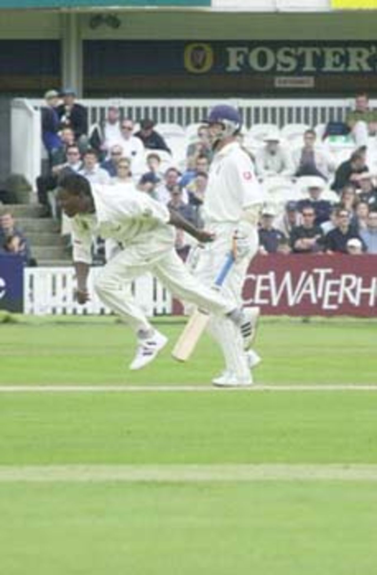 Mbangwa went wicketless in England's innings