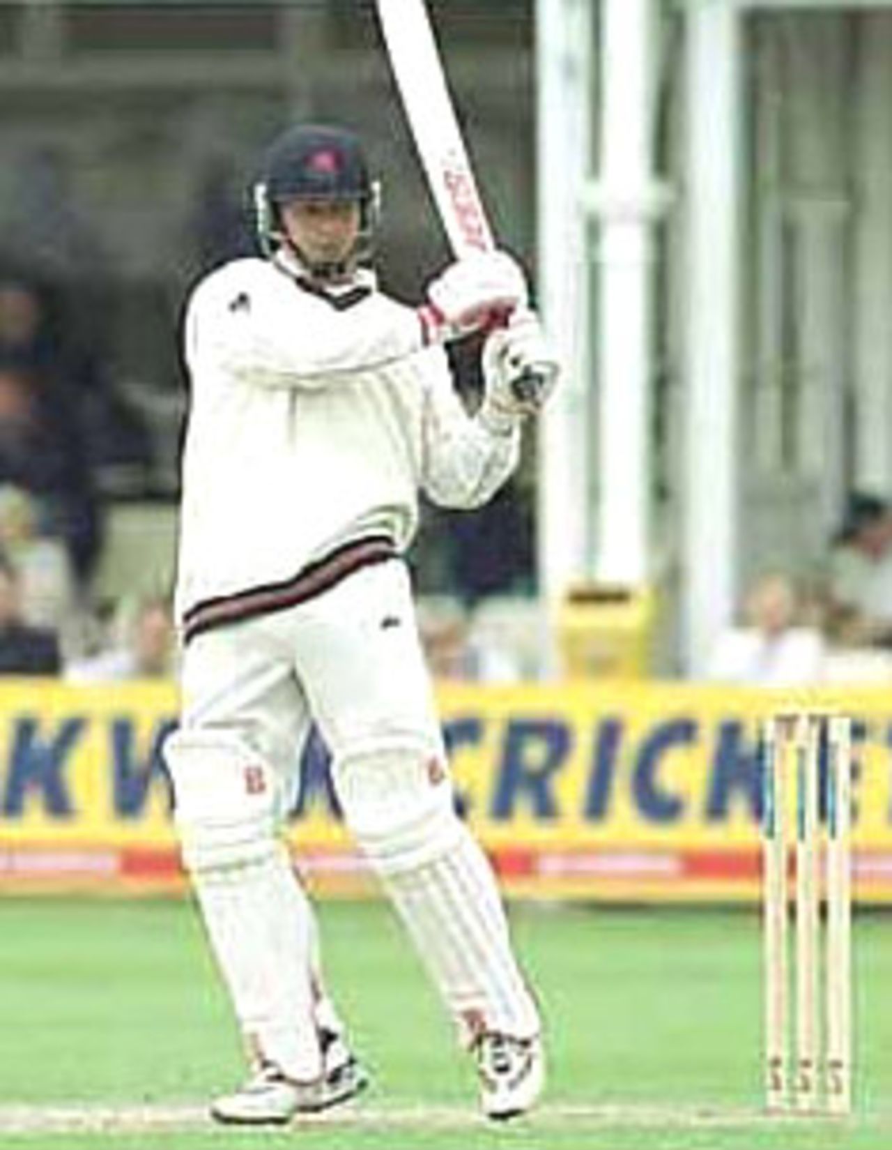 Graham Lloyd pulls the ball PPP healthcare County Championship Division One, 2000, Hampshire v Lancashire County Ground, Southampton, 23-26 May 2000 (Day 2).