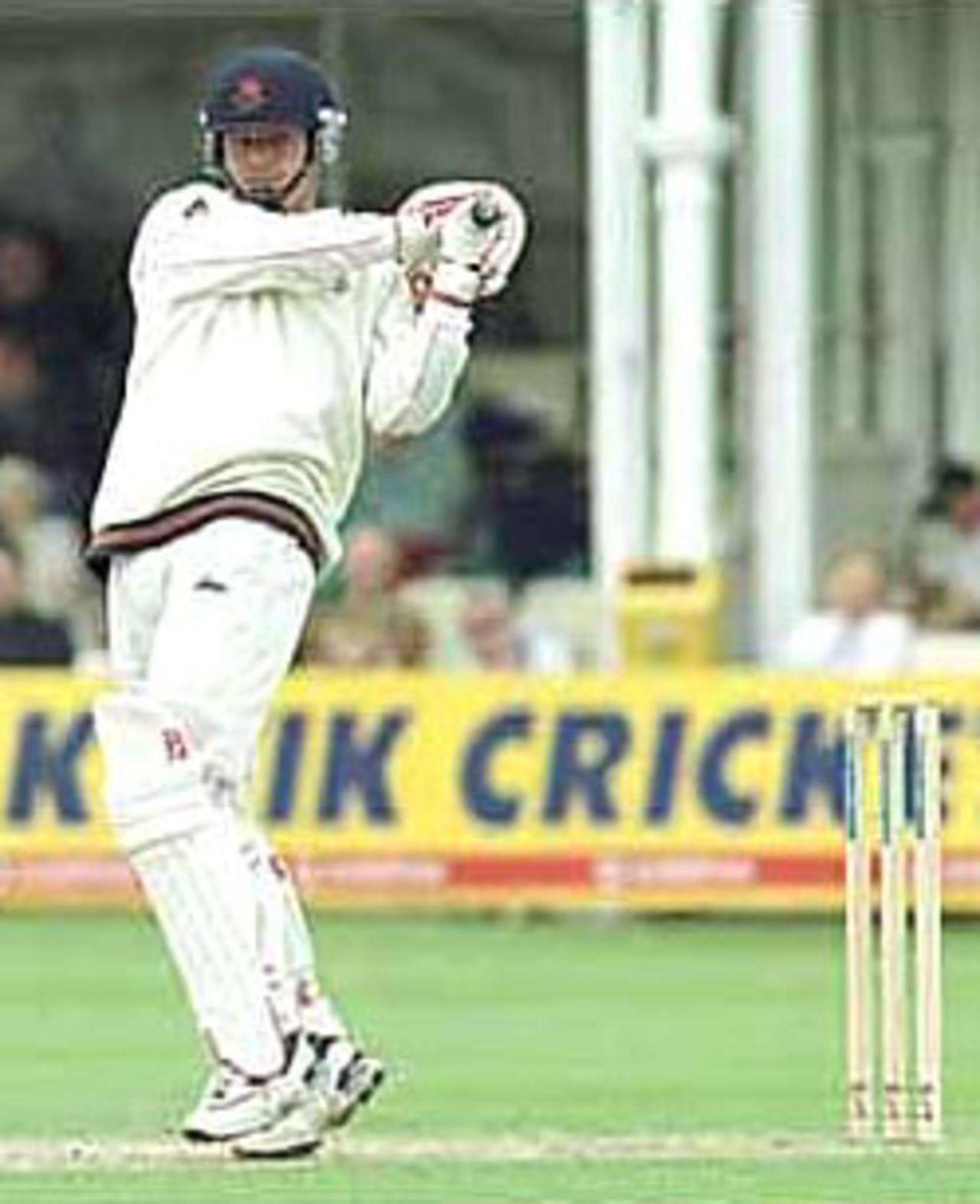 Graham Lloyd executes a savage pull in front of the wicket PPP healthcare County Championship Division One, 2000, Hampshire v Lancashire County Ground, Southampton, 23-26 May 2000 (Day 2).