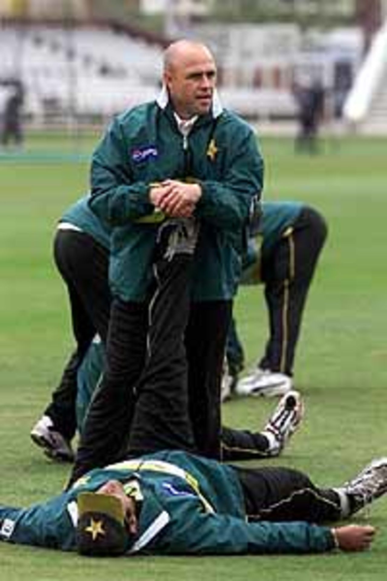At the Nottingham Trent Bridge tour opening training session 3rd May 2001