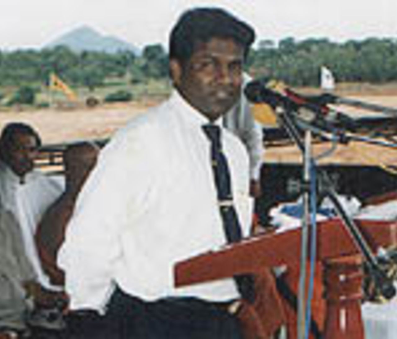 Sumathipala speech to media at Dambulla International Cricket stadium, 03 May 2001.