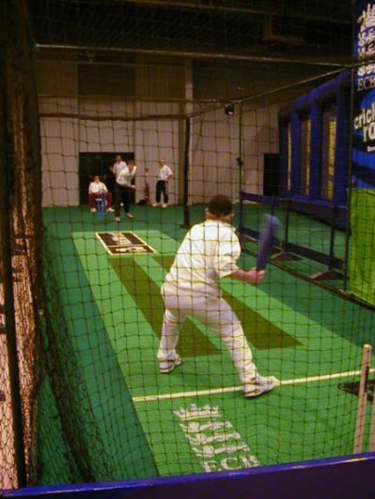 Activity in the nets at the ECB Roadshow in the exhibition hall