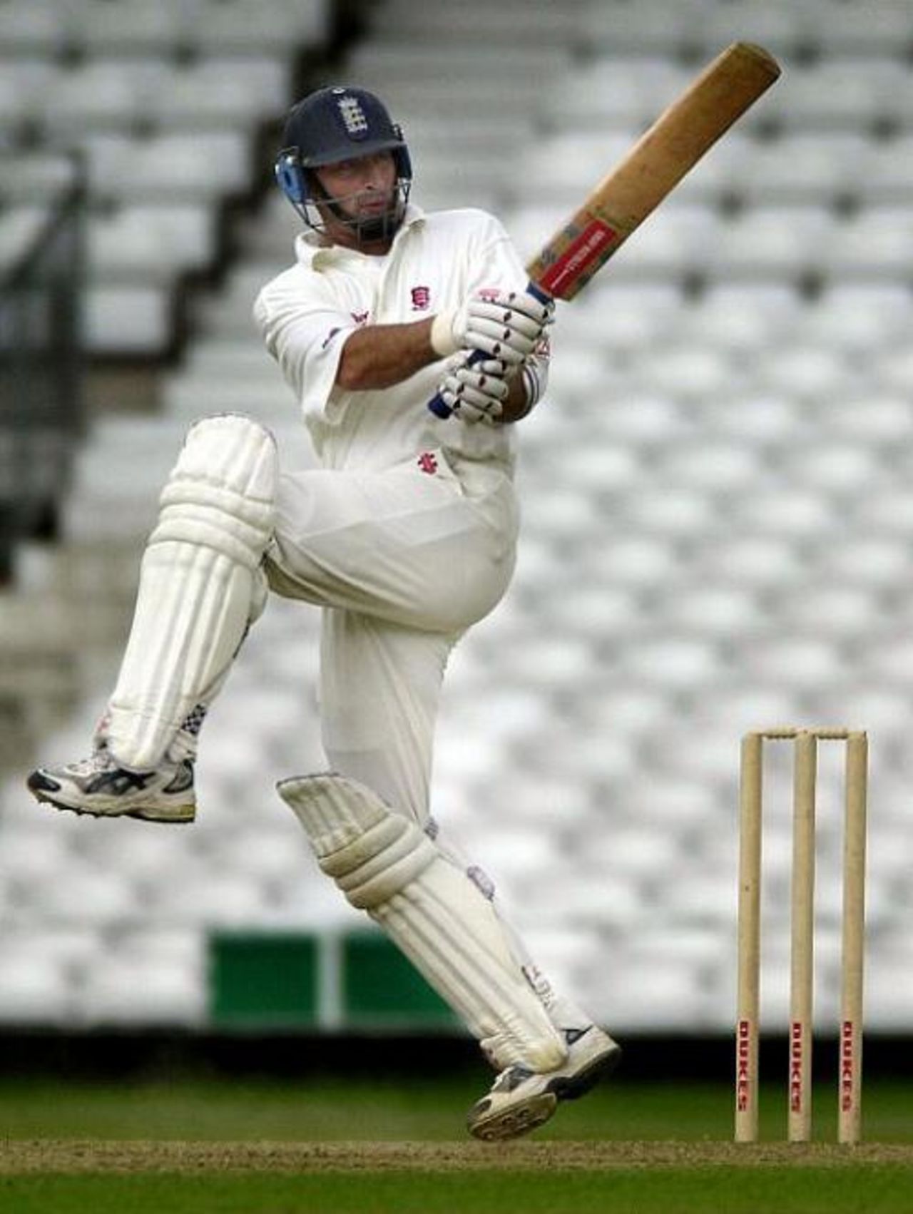 Sat 5 May 2001: Essex's batsman Nasser Hussain in action against Surrey during the Benson and Hedges Cup game at The Oval, London
