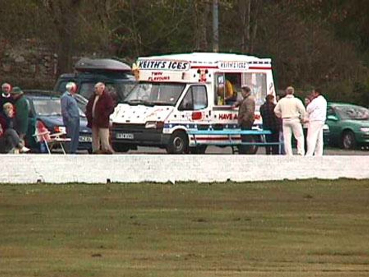 The ice cream man turned up