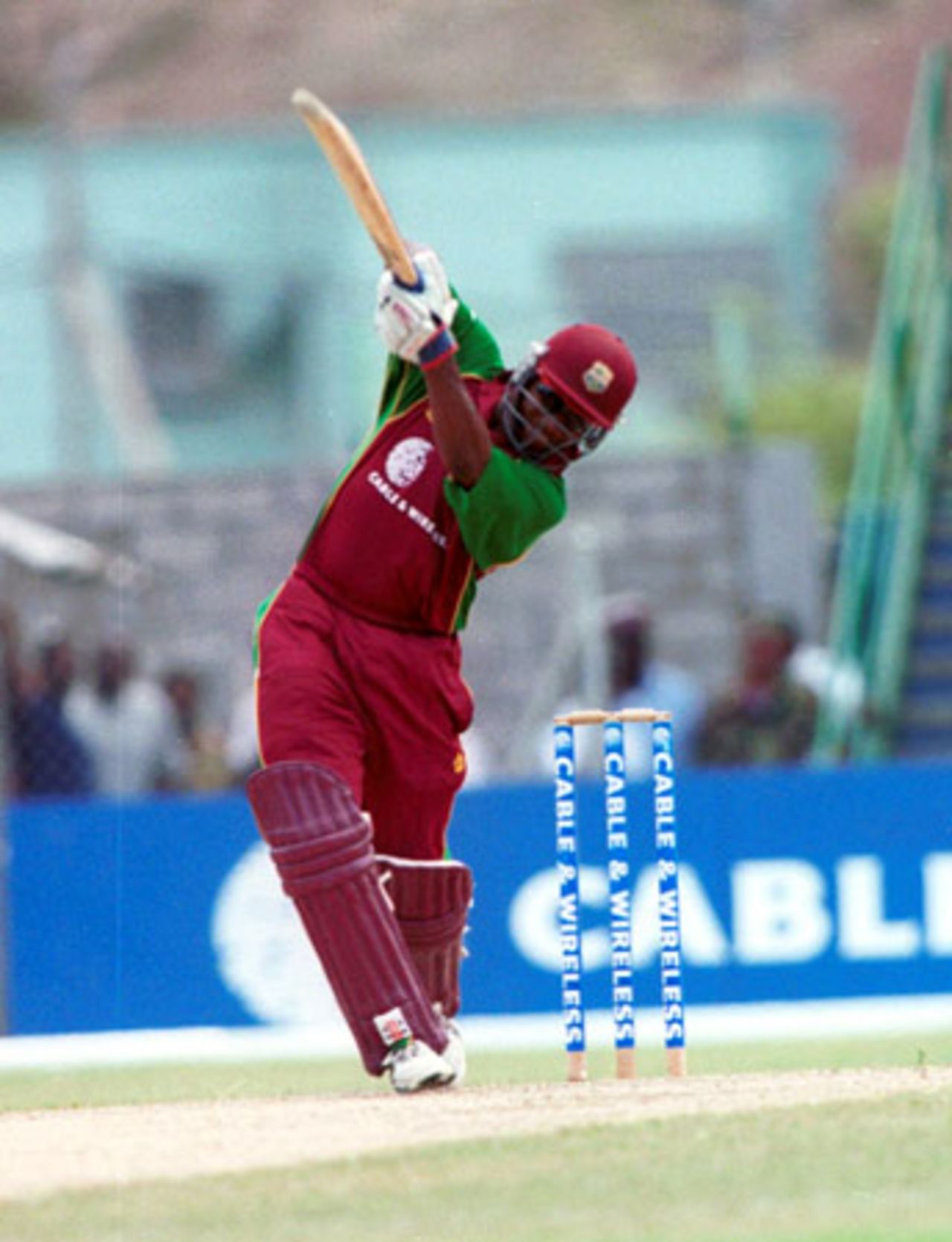 A Brian Lara off-drive, 4th ODI at Queen's Park (New) St George's, Grenada , 6th May 2001