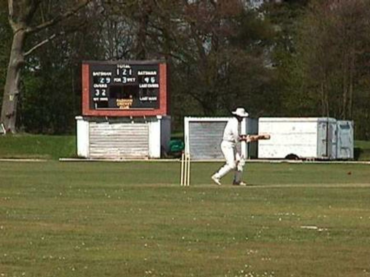 Padiham captain Andy McNicholas at the crease