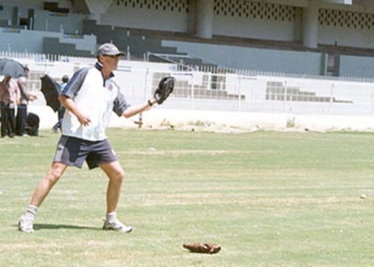 14 May 2001: India in Zimbabwe, Conditioning Camp at Chinnaswamy Stadium, Bangalore.