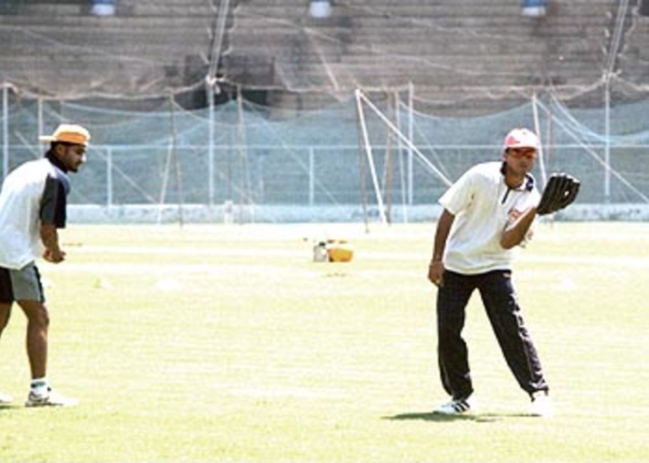 14 May 2001: India in Zimbabwe, Conditioning camp at M Chinnaswamy Stadium, Bangalore.