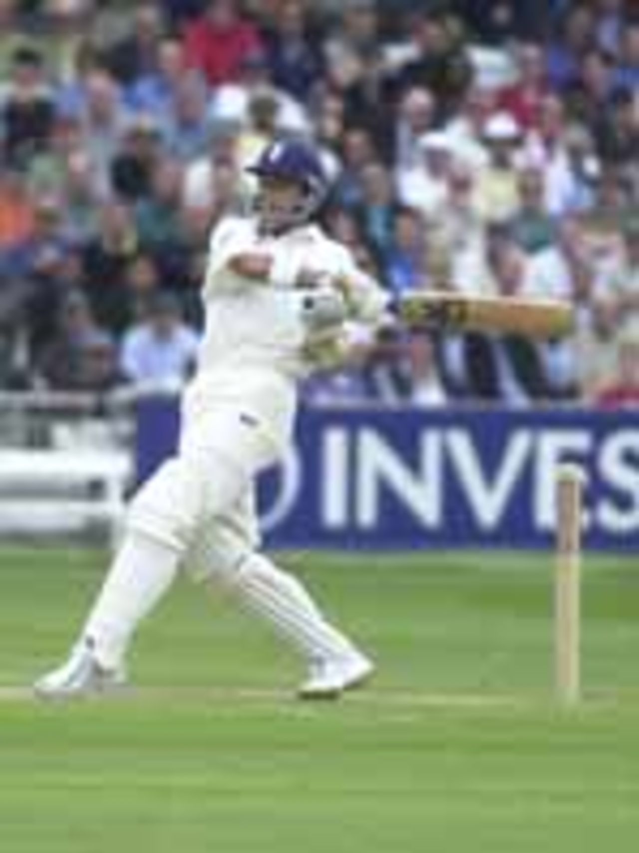 Stewart pullling Shoaib, 1st Test England v Pakistan Lord's Saturday 19th May 2001