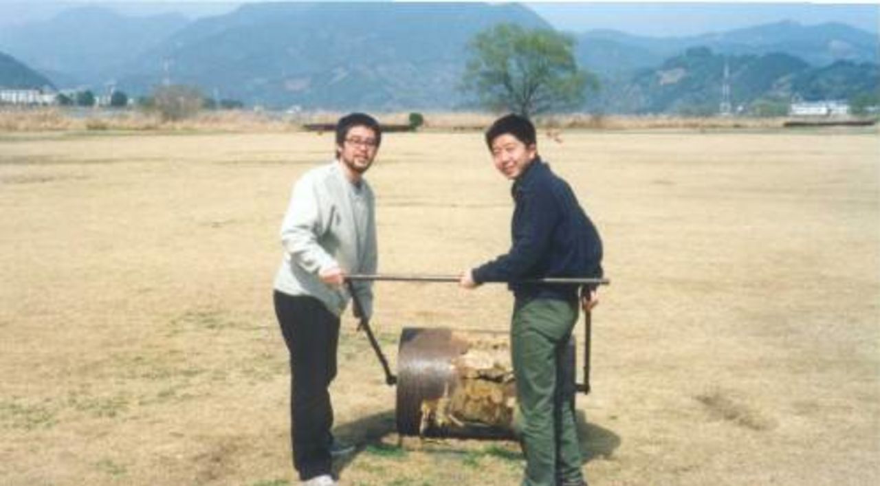 Naoki Miyaji (left) with JCA Board member, Naoaki Saida