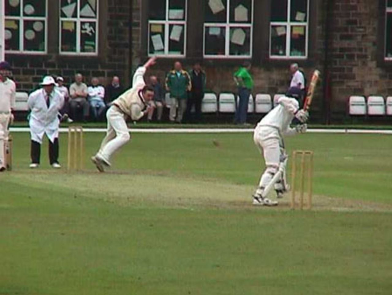 Stephen Oddy begins his match winning spell against John Wharton