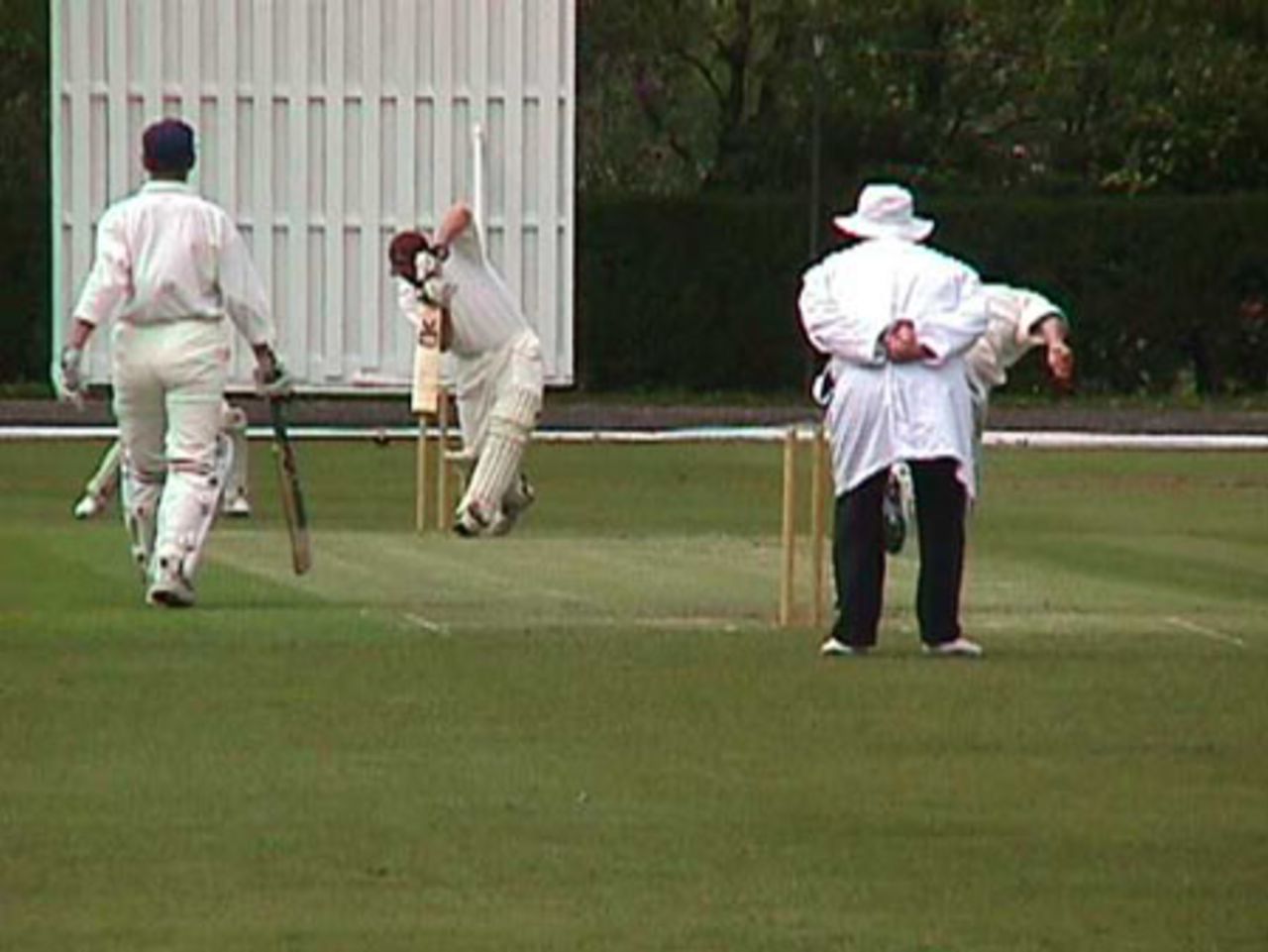 Stuart Priestley facing Usman Janjua in the opening overs