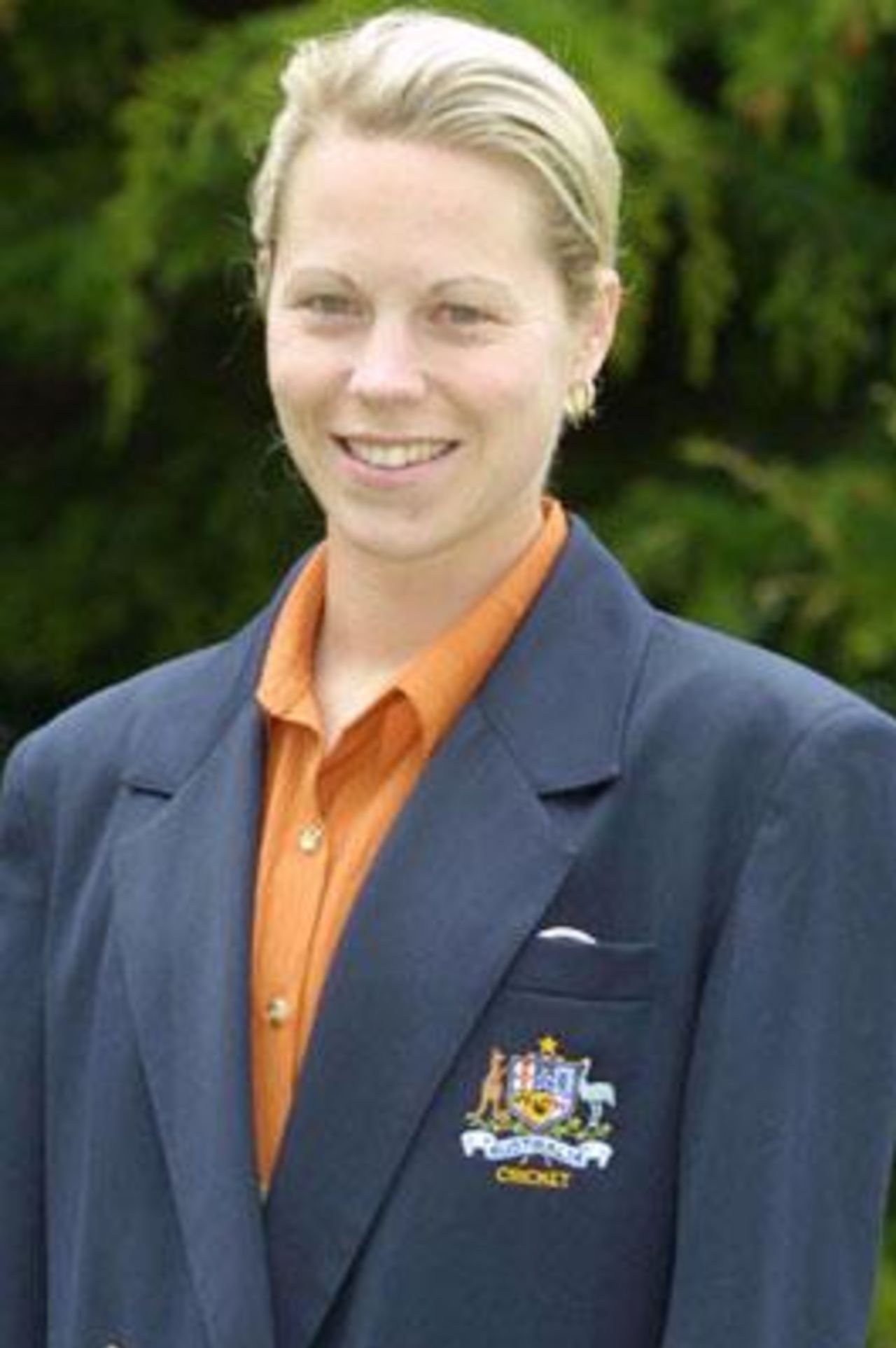 Portrait of Sally Bailey - Australia physiotherapist in the CricInfo Women's World Cup 2000