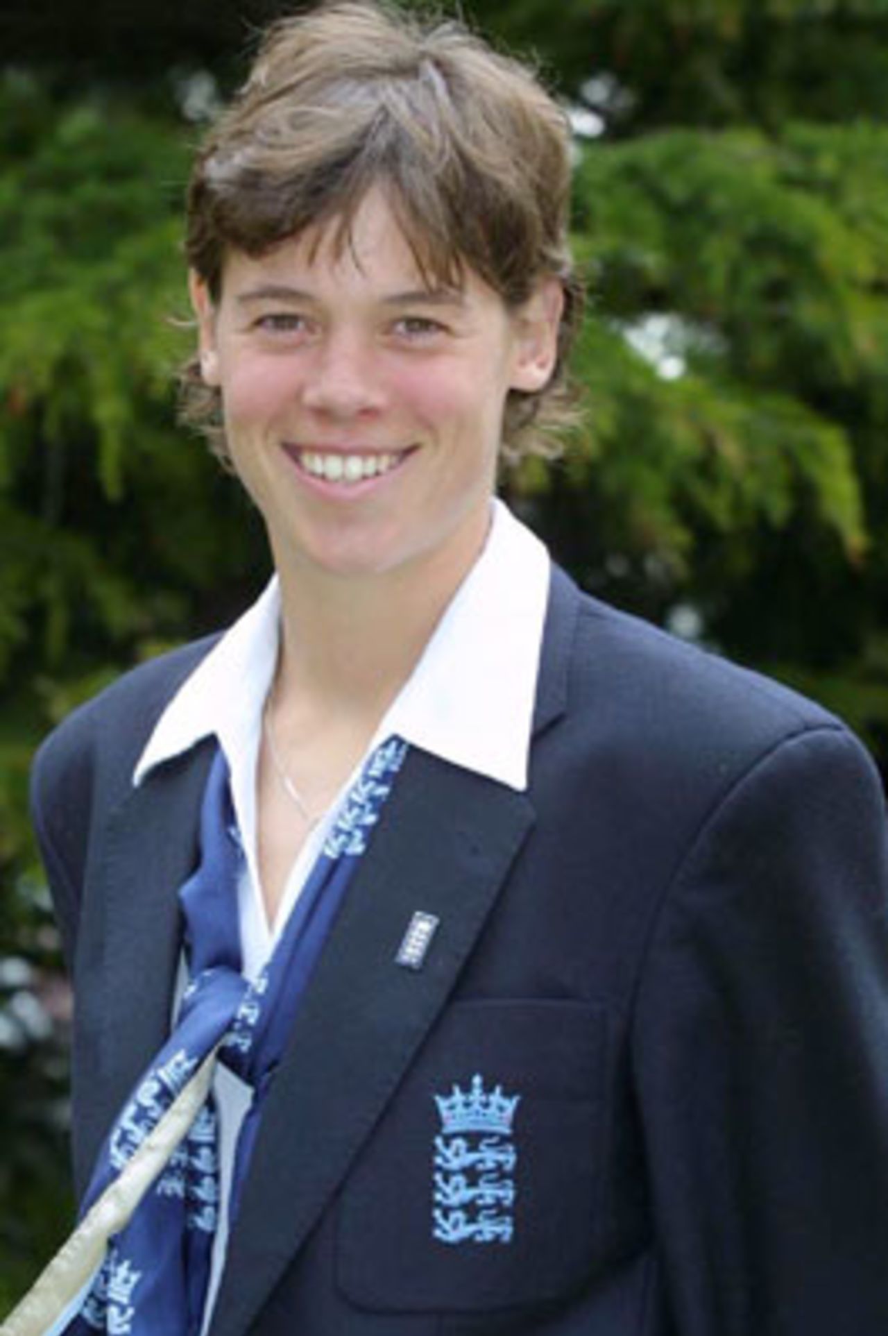 Portrait of Lucy Pearson - England player in the CricInfo Women's World Cup 2000