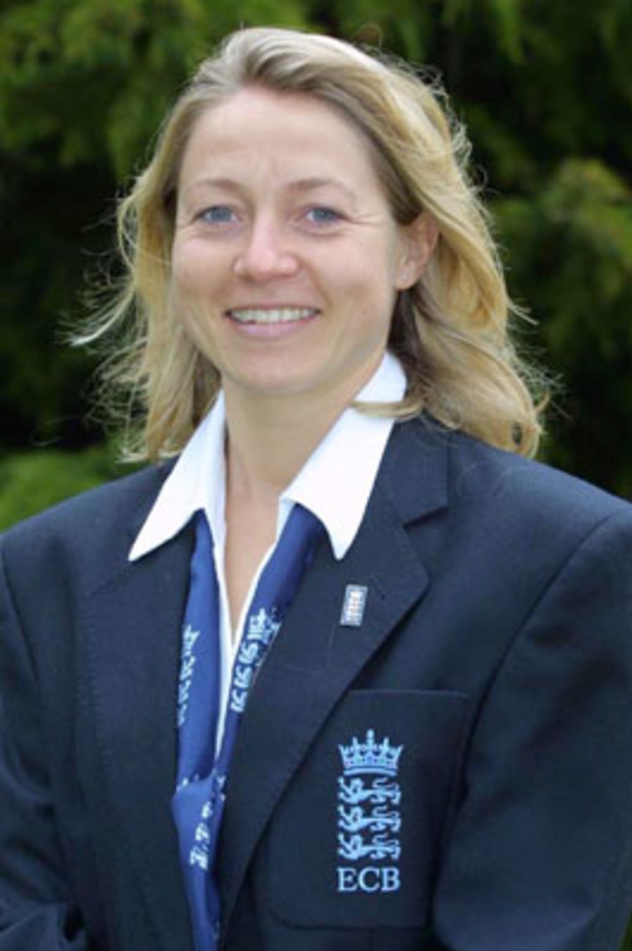 Portrait of Joce Brooks - England manager in the CricInfo Women's World Cup 2000
