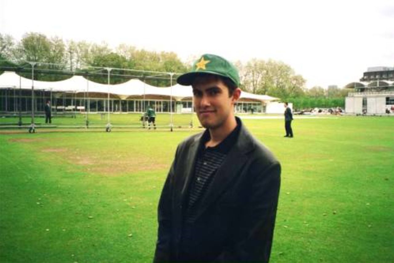 Hassan Zaigham, the brother of the winner of the ECC's Cricket Day competition