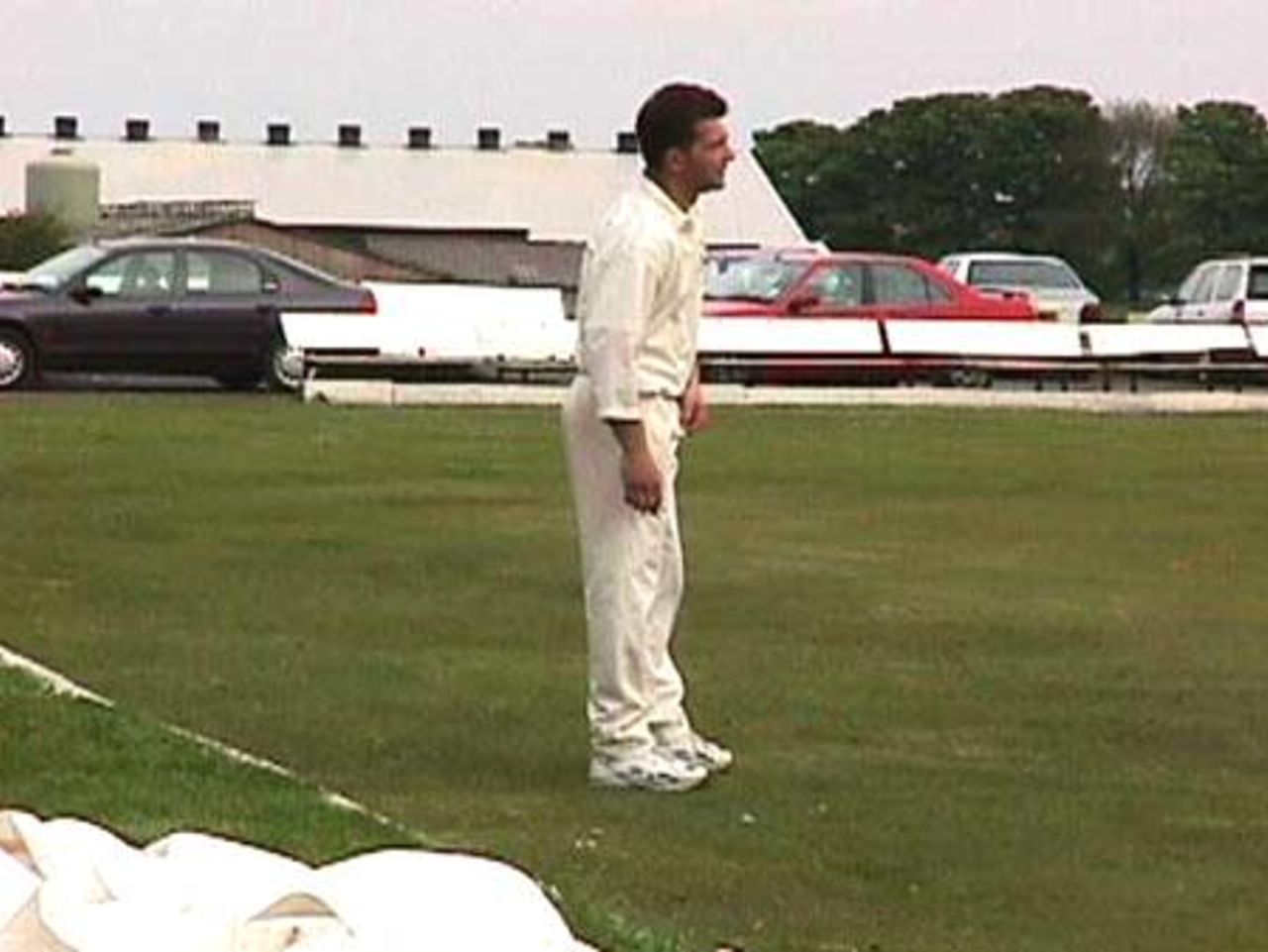 He was everywhere. Jonathan Harvey 120 runs, 5 wickets, patrolling the boundary.
