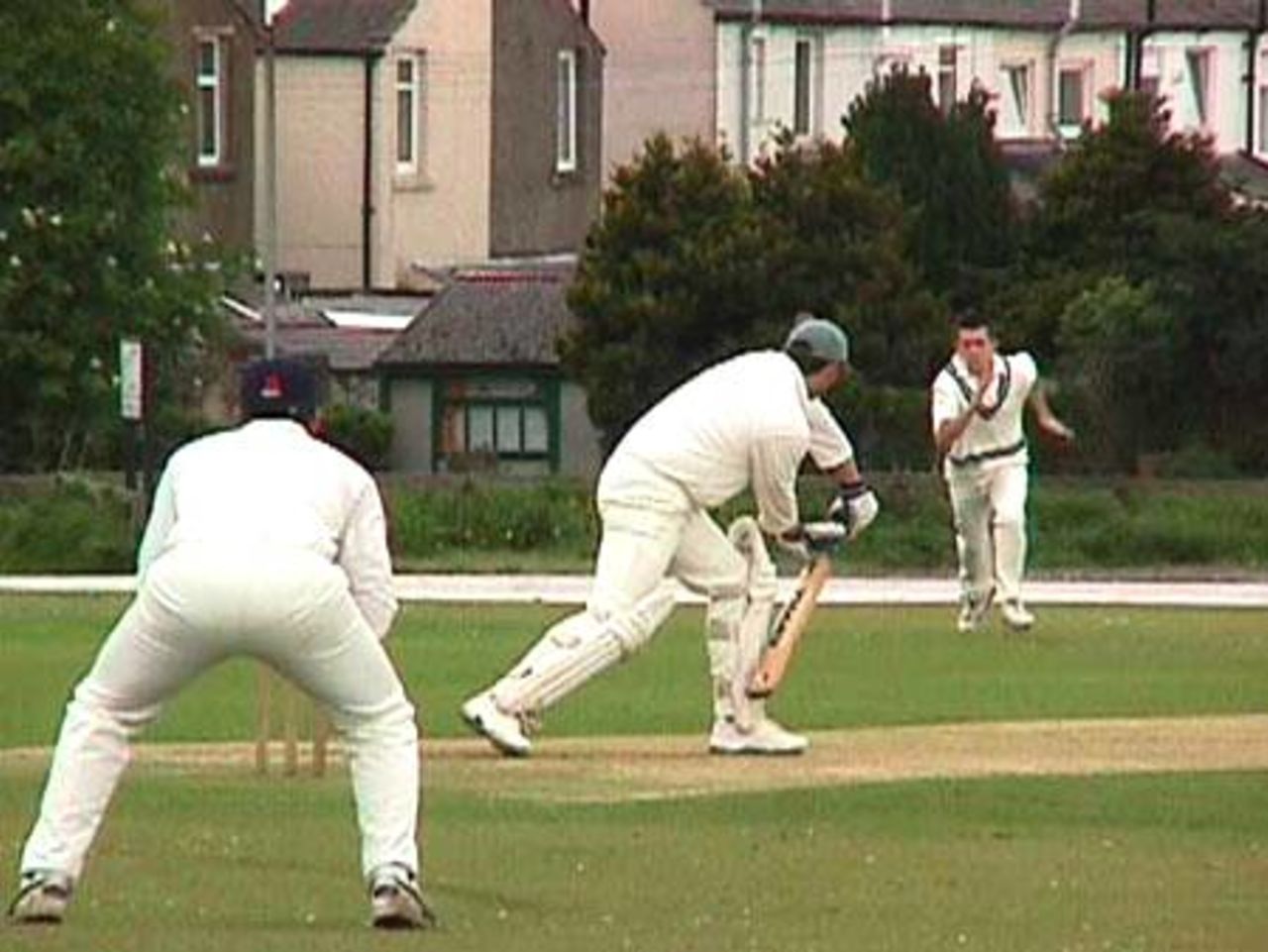 Andy Burns opened the batting for Clitheroe