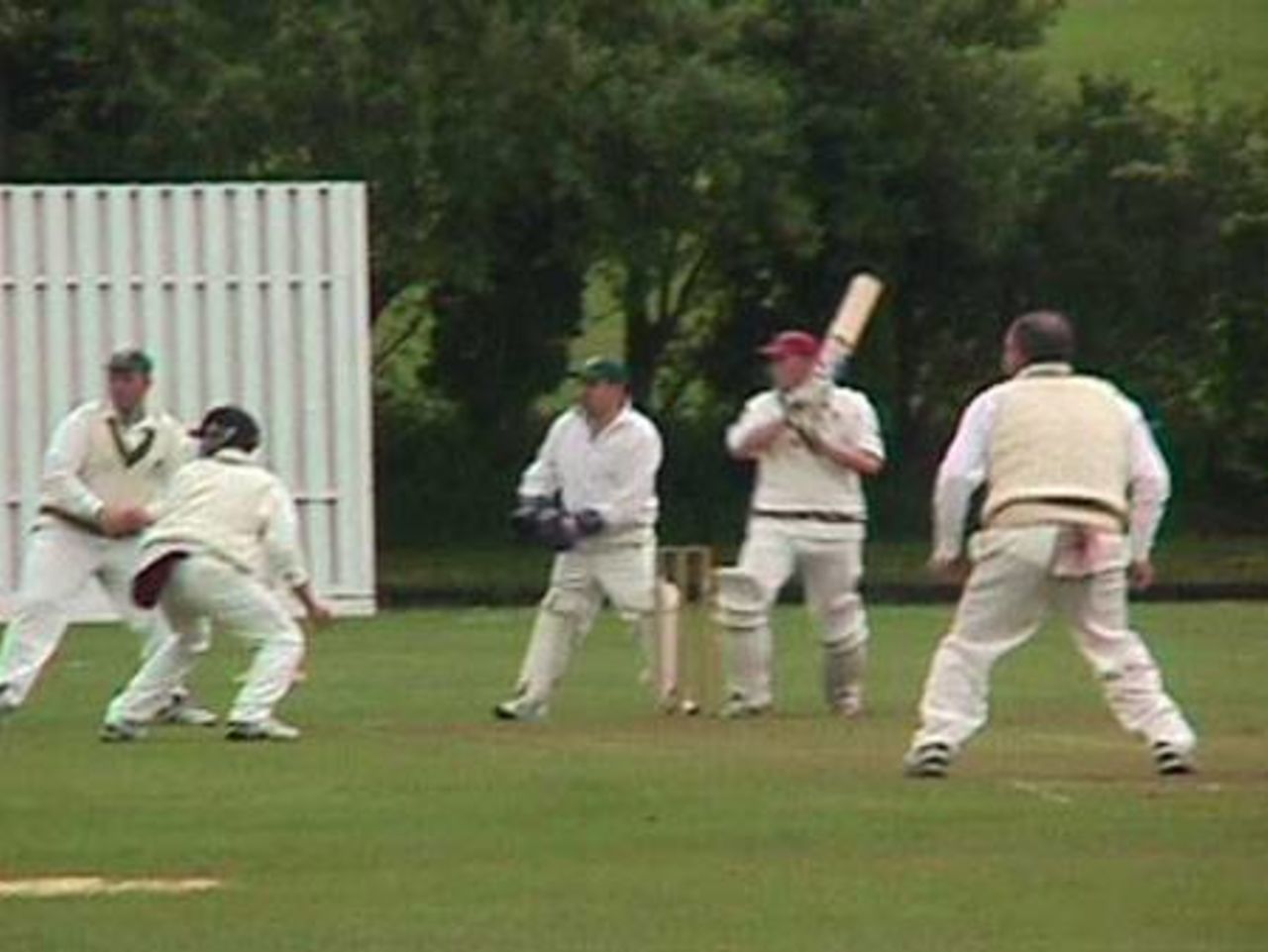 Matt Wilson also practised the square cut
