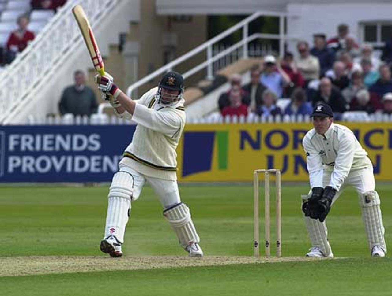 Lance Klusener hits out in the Notts innings