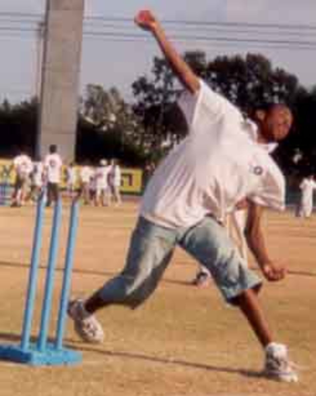 Michael Muchie in delivery...a talent for the future.
