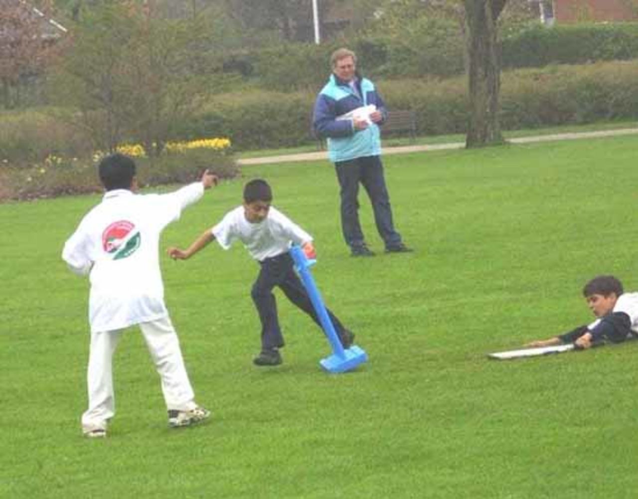A close decision for the umpire, ECC Cricket Weekend, Denmark