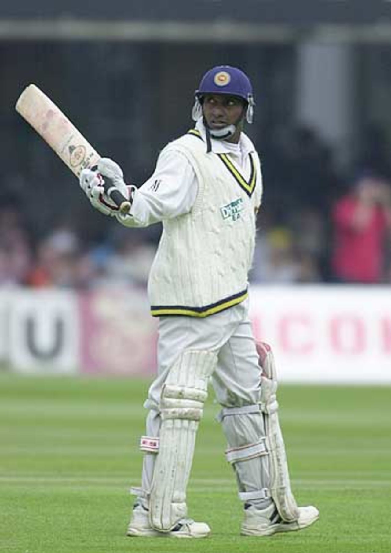 De Silva celebrates a 50 at Lord's, 1st Test Lord's May 2002