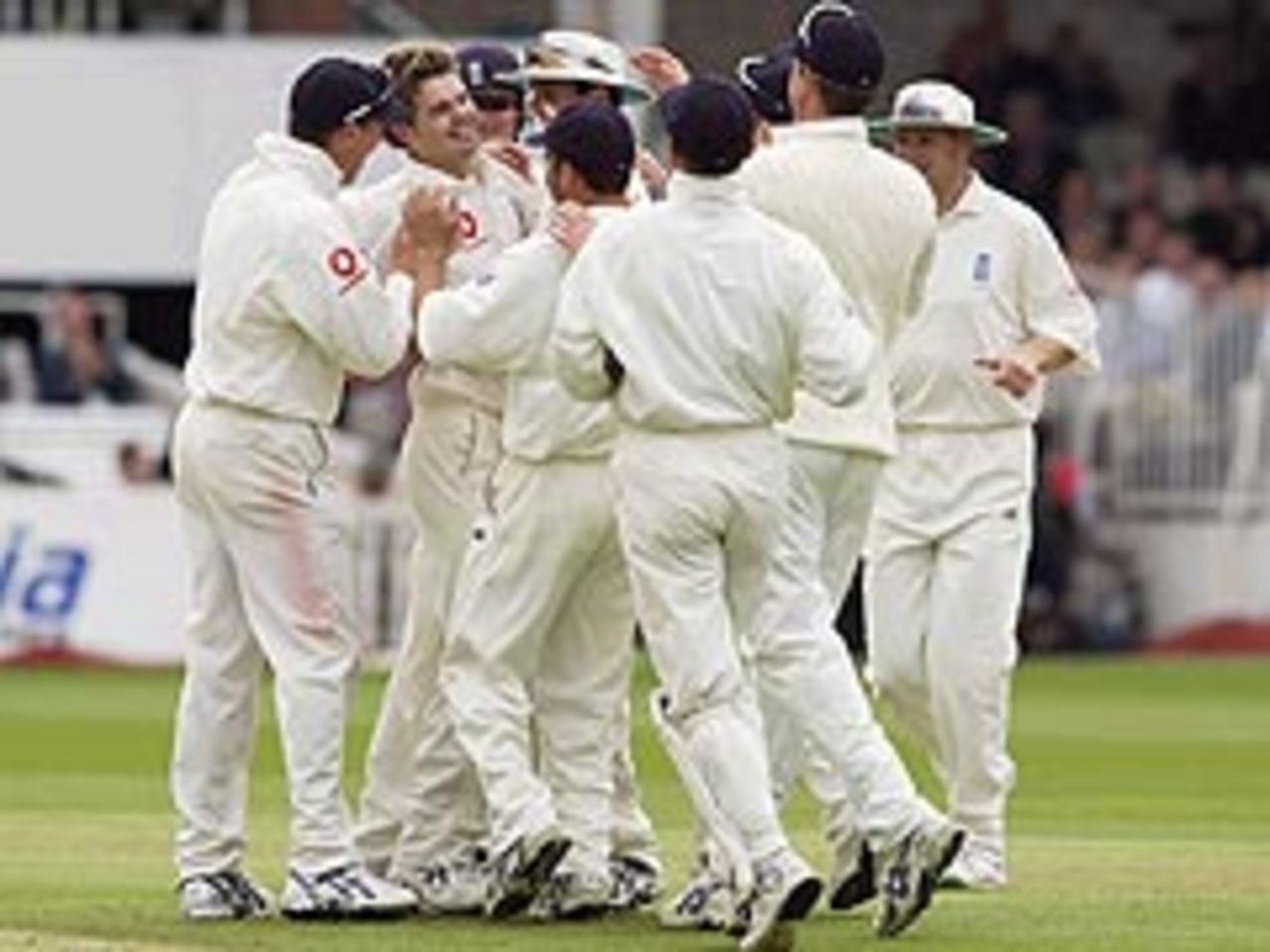 James Anderson is mobbed as Zimbabwe are skittled at Lord's
