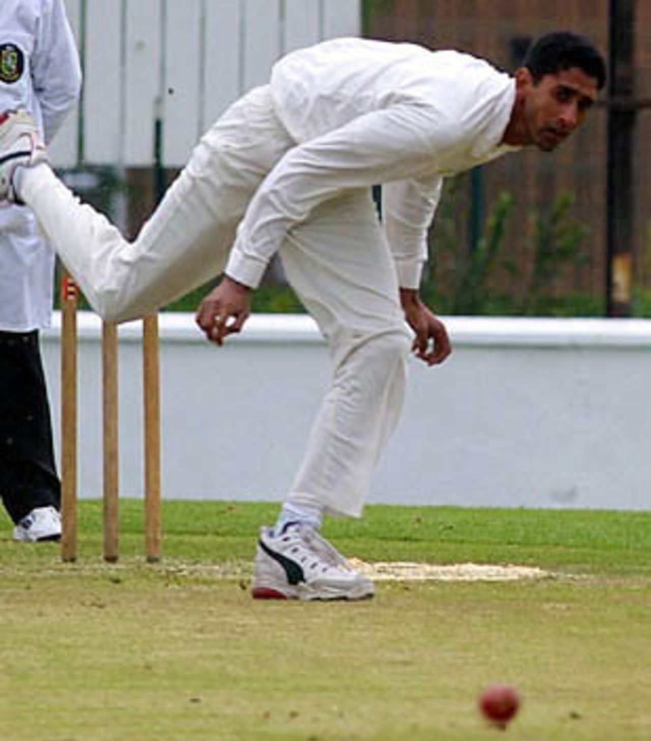 Shabbir Ahmed pictured  for Glendermott CC in North West Cricket Union, June 2002