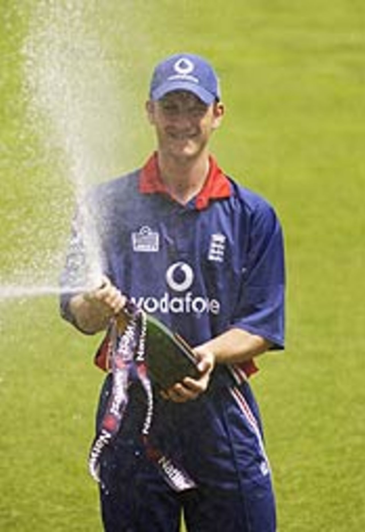 Jim Troughton celebrates his England call-up, May 29, 2003