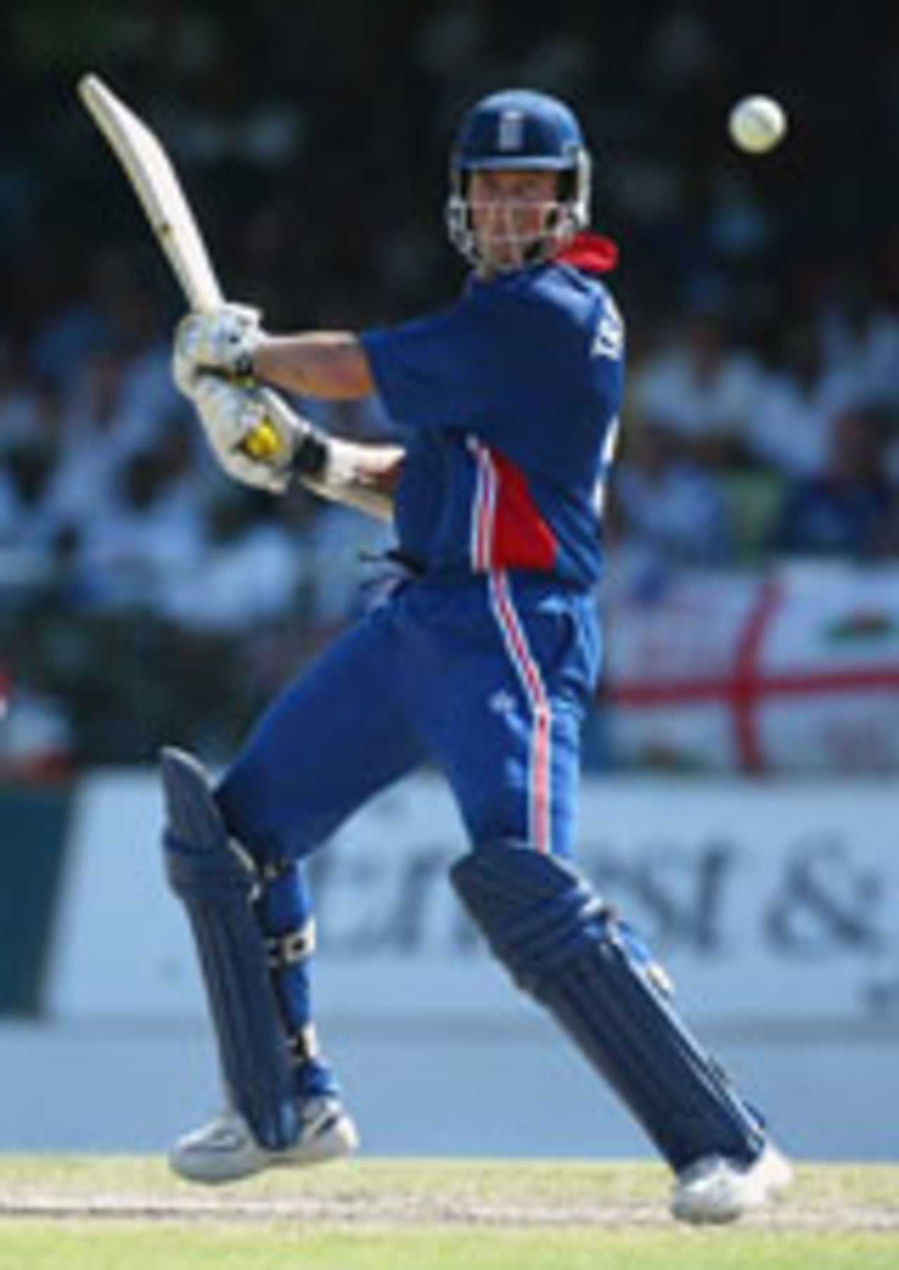 Marcus Trescothick cuts in his whirlwind start, West Indies v England, 7th ODI, May 5, 2004