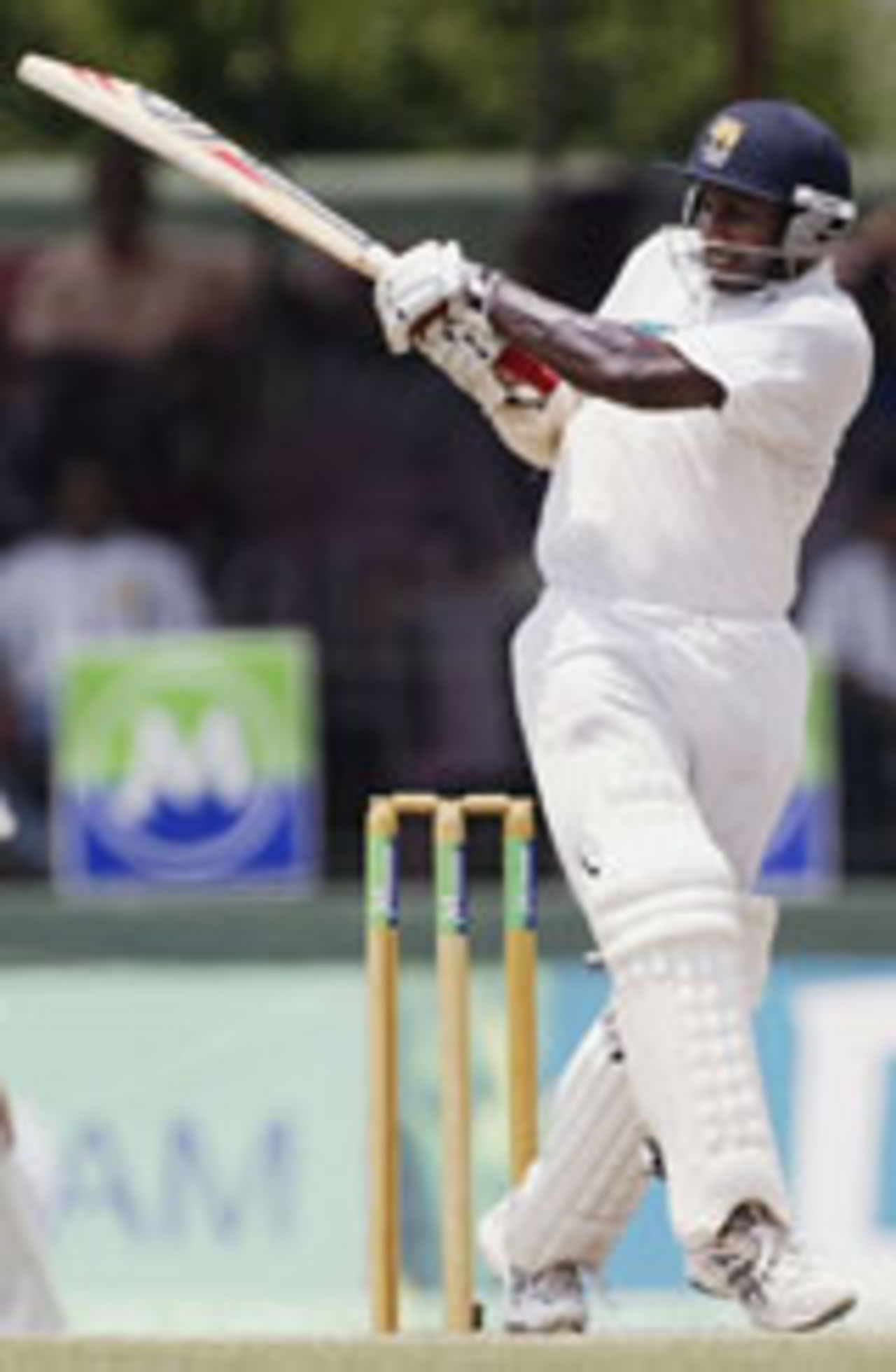 Sanath Jayasuriya on the pull, Sri Lanka v Australia, 3rd Test, Colombo, March 25, 2004