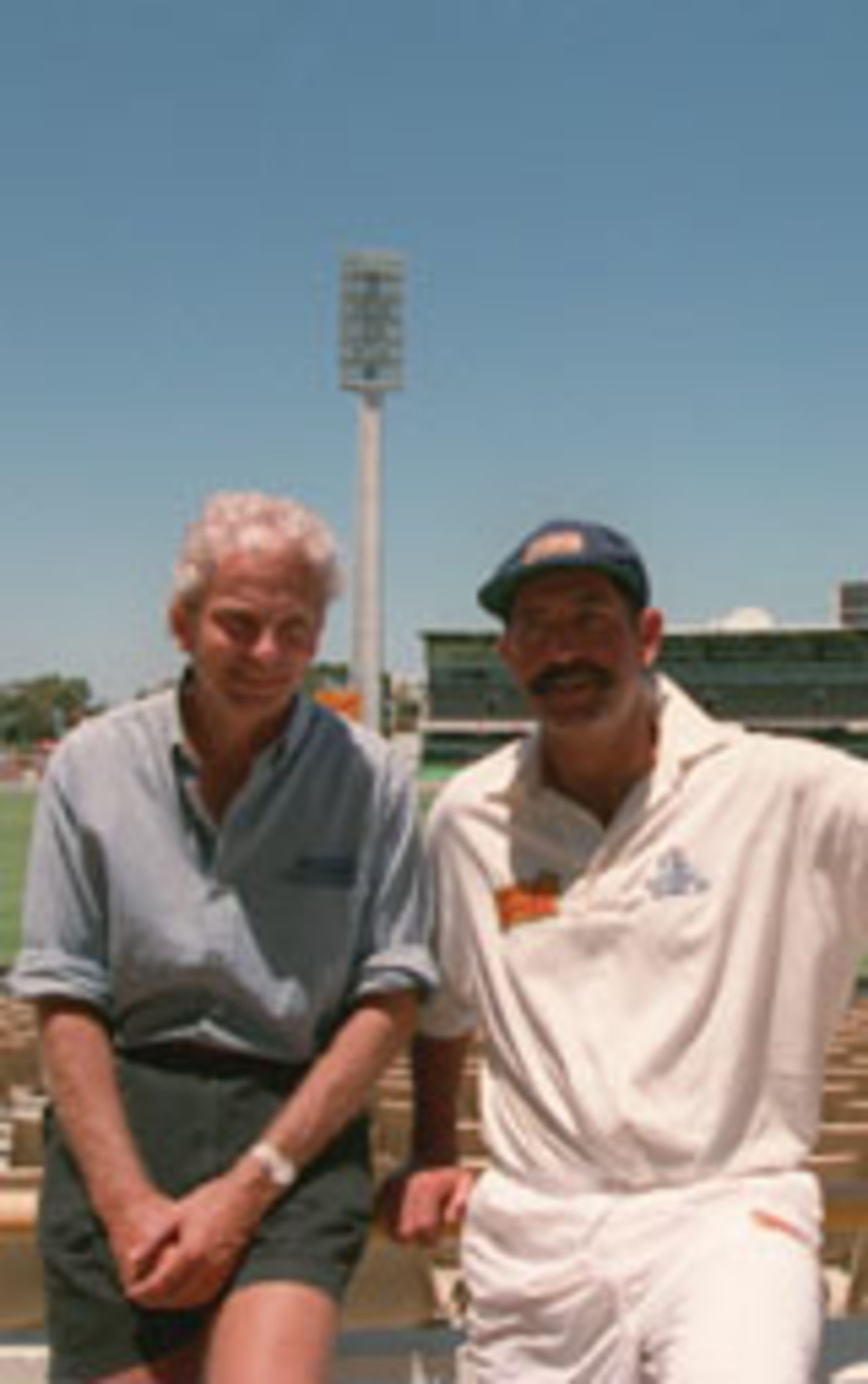 Graham Gooch with David Gower, Perth, February 2, 1995