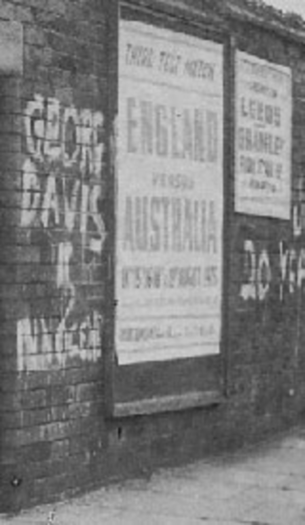 Vandalism at Headingley, England v Australia, 3rd Test, August 1975