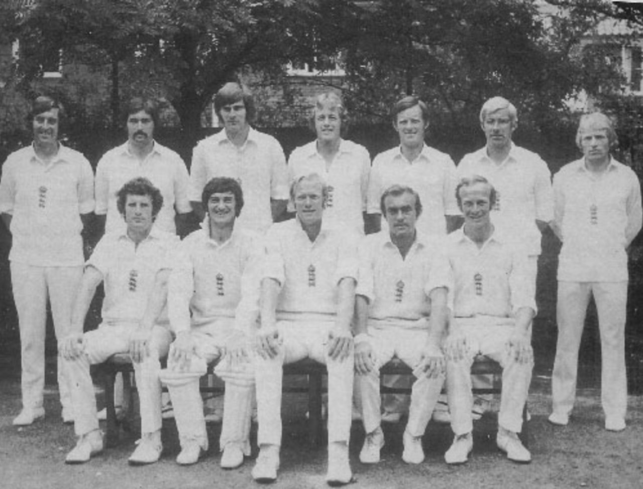 The England side for the second Test at Lord's in 1975 -  Tony Greig's first as captain