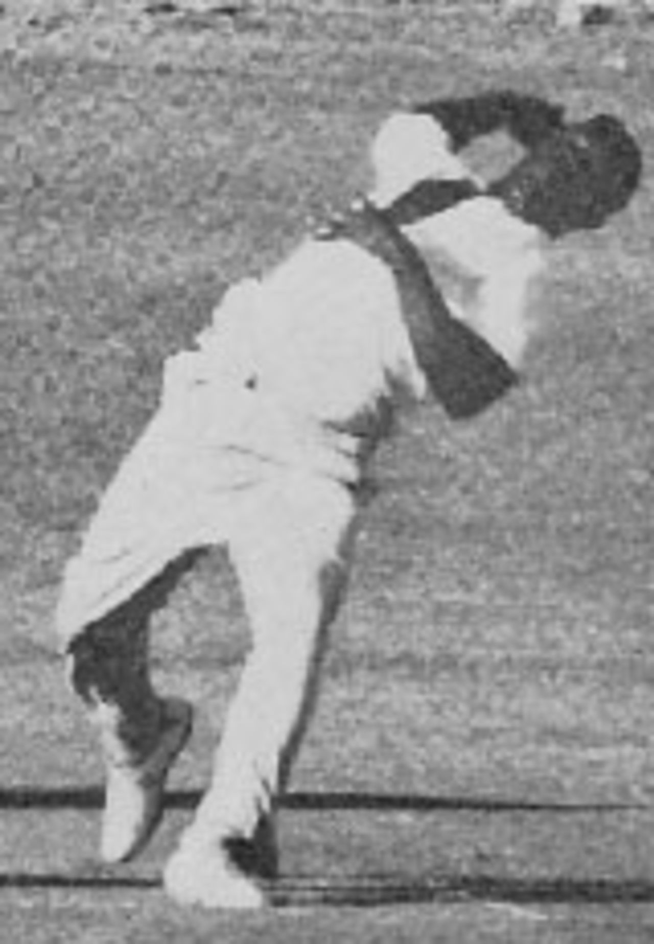 Wes Hall during the first Test against Australia at Kingston, 1964-65 (throwing controversy)