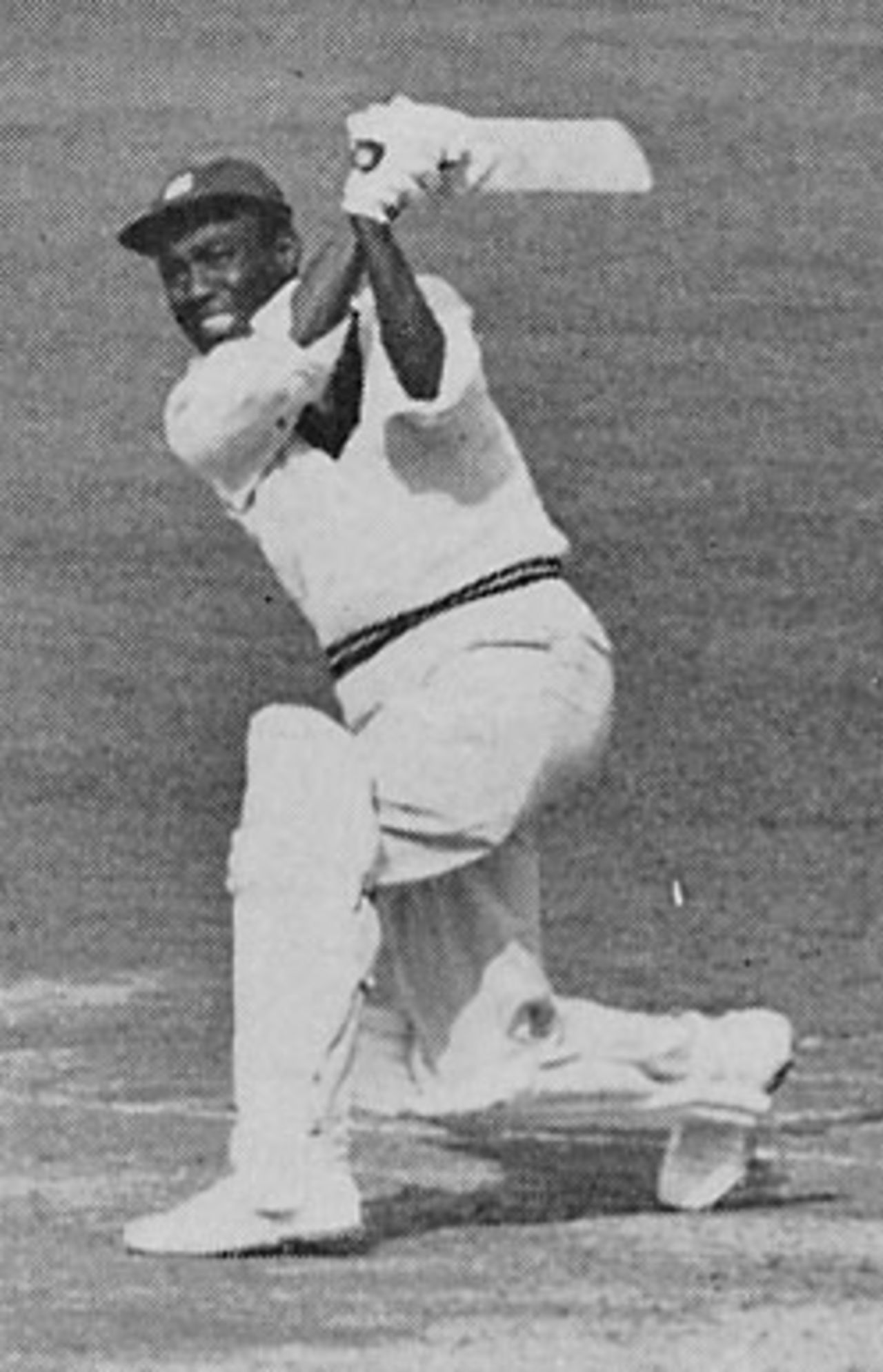 Conrad Hunte on his way to 88 at Lord's, England v West Indies, 1963