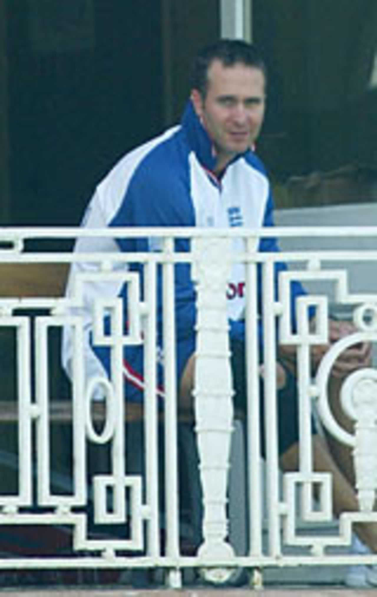 A dejected-looking Michael Vaughan at Lord's, May 18, 2004
