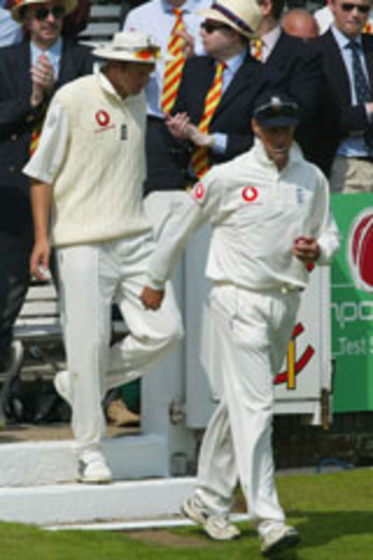 Marcus Trescothick leads England out, England v New Zealand, 1st Test, Lord's, May 20, 2004