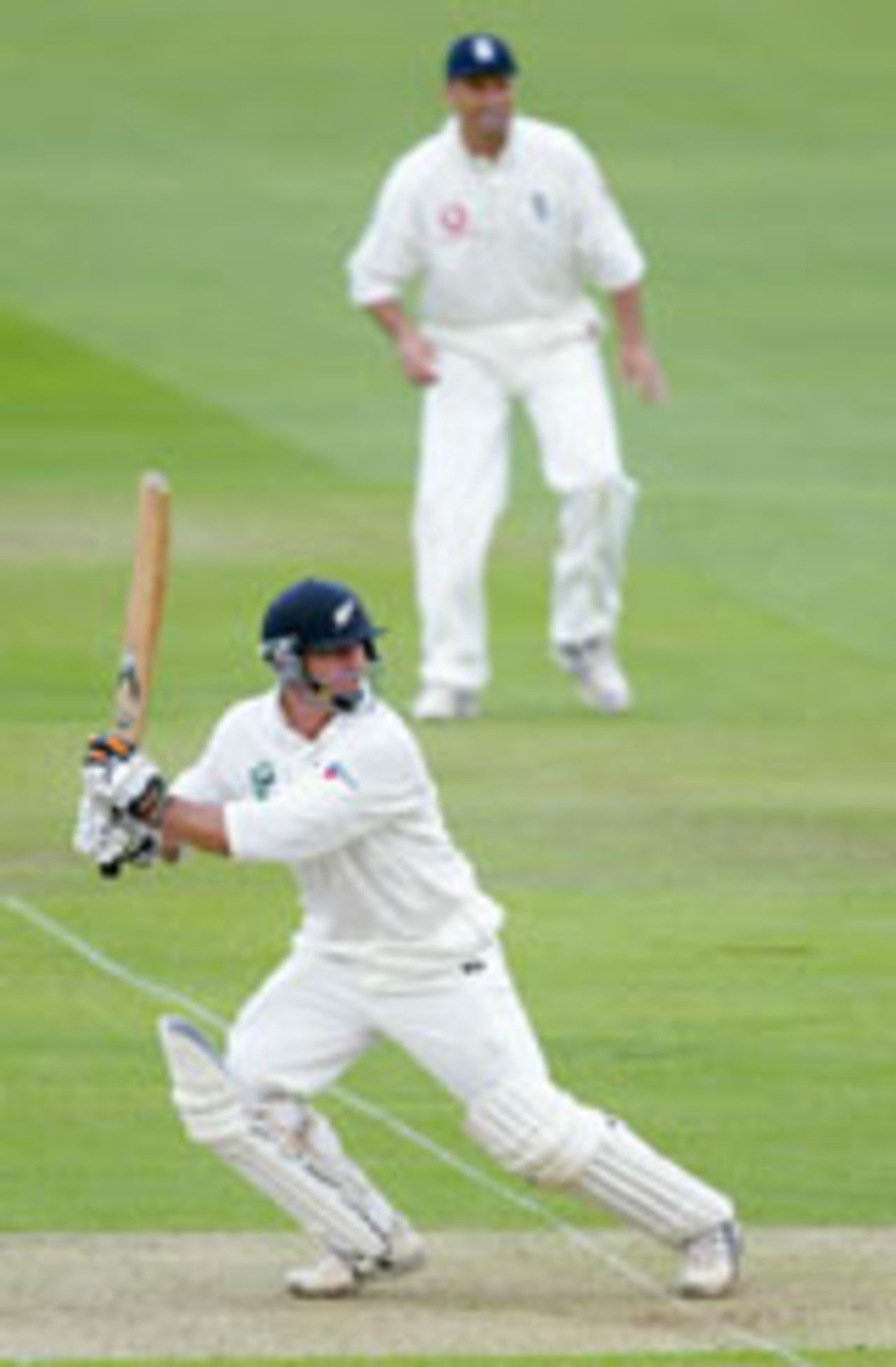 Mark Richardson cuts, England v New Zealand, 1st Test, Lord's, May 20, 2004