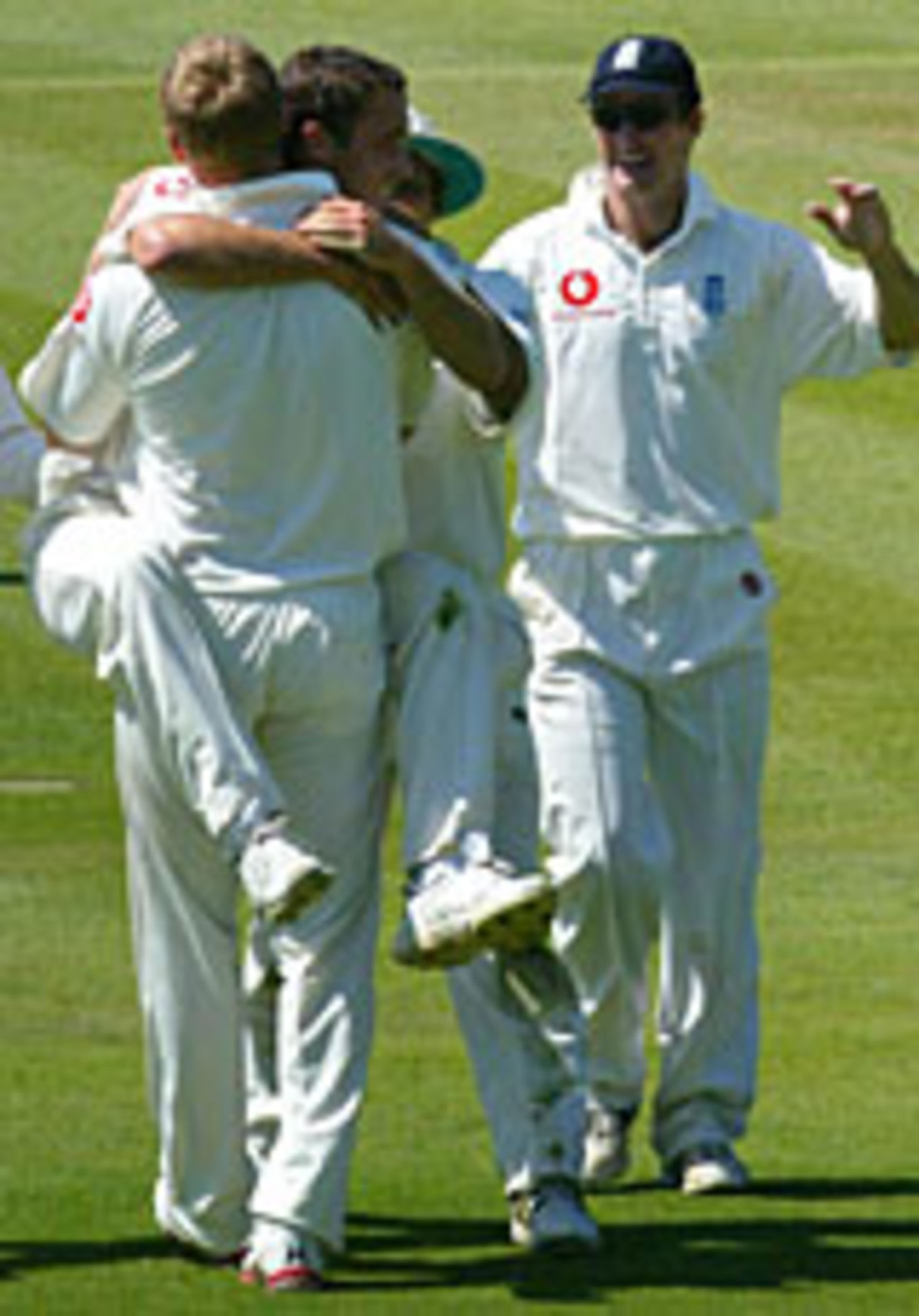 Simon Jones celebrates dismissing Brendan McCullum, England v New Zealand, 1st Test, Lord's, May 23, 2004