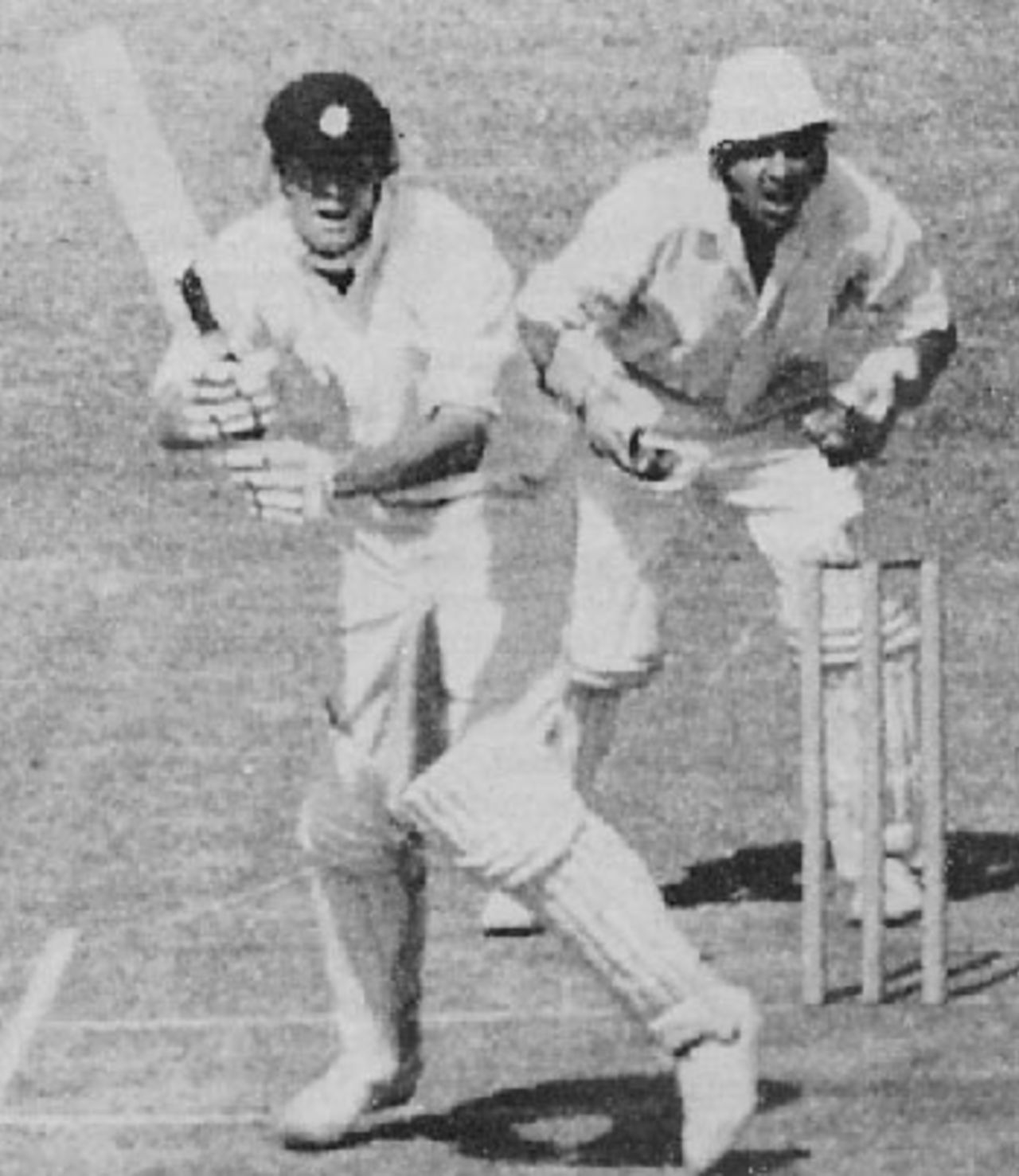 Tony Greig drives on his way to 103, India v England, 2nd Test, Calcutta, January 3, 1977