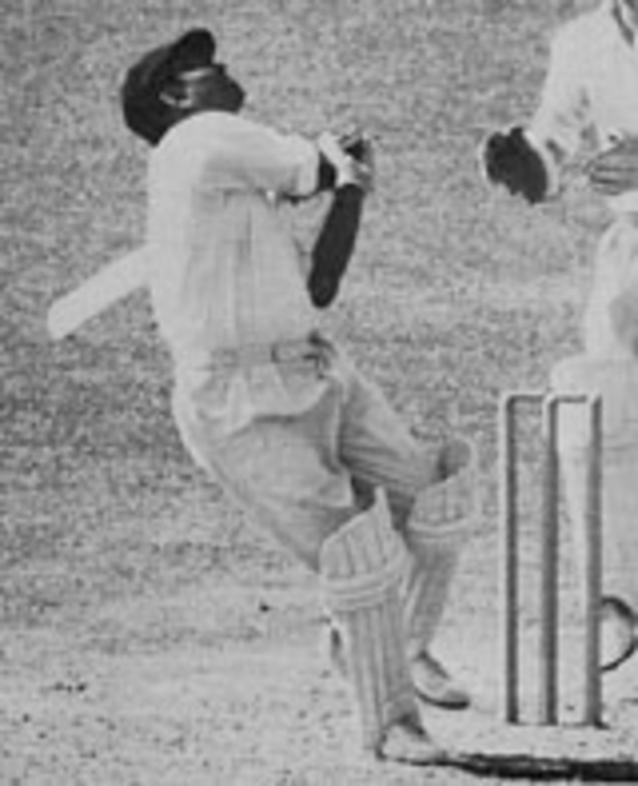 Vijay Manjrekar on his way to a hundred in his final Test, India v New Zealand, Madras, 1964