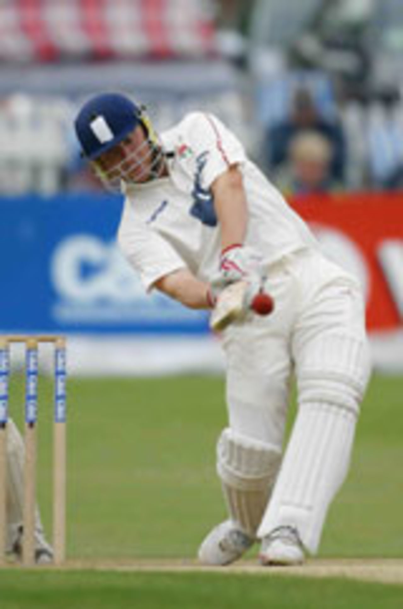 Andrew Flintoff batting for Lancashire v Sussex, Hove, May 29, 2004